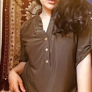 Olive green button shirt
